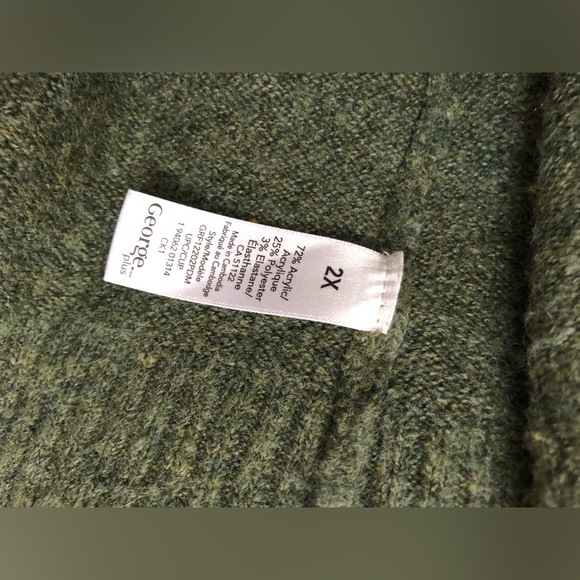 Beautiful green vneck sweater - Picture 4 of 4